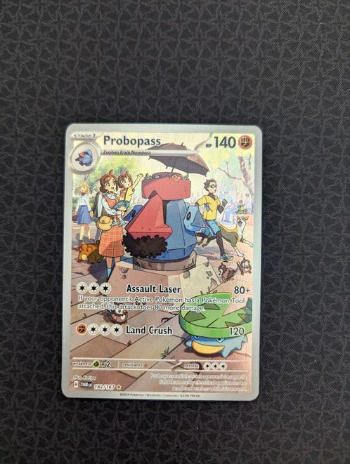 Probopass Alt Art #182 Pokemon Twilight Masquerade, Hobby en Vrije tijd, Verzamelkaartspellen | Pokémon, Zo goed als nieuw, Losse kaart