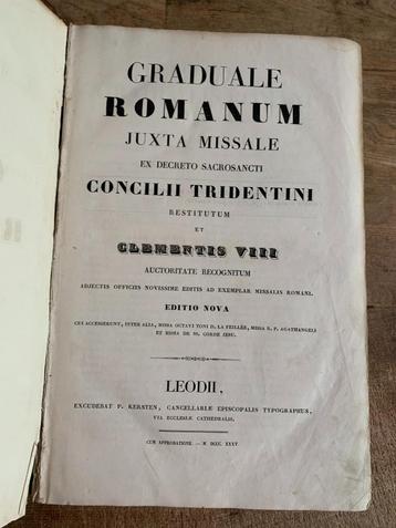 Graduale Romanum 1835 groot formaat kerkelijke muziek  beschikbaar voor biedingen