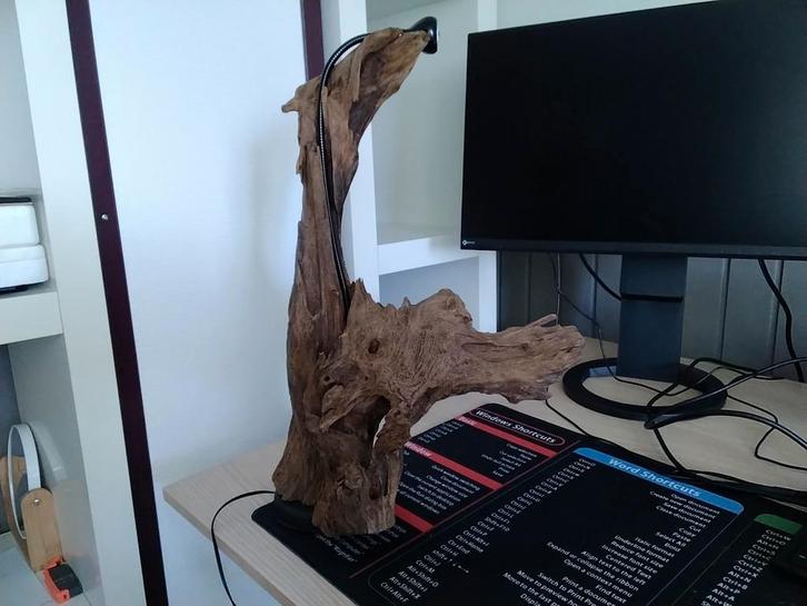 Tafellamp drijfhout, Computers en Software, Monitoren, 60 Hz of minder, Overige typen, Onbekend, Ophalen of Verzenden