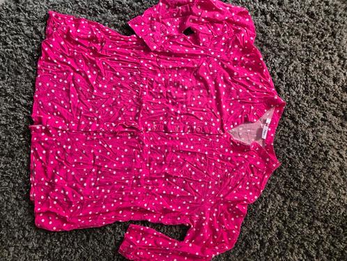 Roze pink tuniek met stippen maat 52/54 zgan, Kleding | Dames, Grote Maten, Zo goed als nieuw, Blouse of Tuniek, Roze, Ophalen of Verzenden