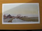 Groot Ammers krimpenervaart 1 aquarel kunstenaar, Verzenden, Zo goed als nieuw, Overige onderwerpen, Prent