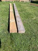 2 balken voor hergebruik/spijkervrij/hout/2de leven, Ophalen, Gebruikt, 180 tot 250 cm, Planken