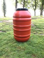 Mooie grote ton voor droog opbergen pellets, Tuin en Terras, Regentonnen, Kunststof, Ophalen of Verzenden, 150 liter of meer, Zo goed als nieuw