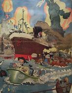 Poster Lionel Feiniger Karikaturen-Comics - Illustrationen, Ophalen of Verzenden, Zo goed als nieuw, Rechthoekig Staand, Overige onderwerpen
