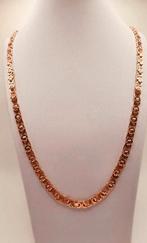 Gouden platte koningsketting 14kt, Www.bredajuwelier.nl, Nieuw, Ophalen of Verzenden, Www.bredajuwelier.nl