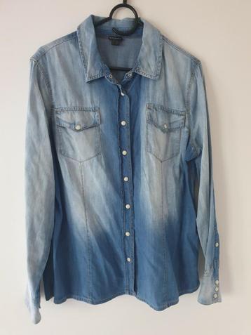 blauwe spijkerblouse Esmara maat 44 beschikbaar voor biedingen