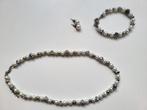 Sieraden setje, Ophalen of Verzenden, Gebruikt, Wit, Met bedels of kralen
