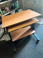 Computertafel kleur kersen/eiken 75 x 48cm (blad), Huis en Inrichting, Kasten | Computermeubels, Ophalen, Zo goed als nieuw, 70 tot 120 cm