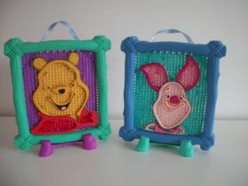 Winnie de Poeh Knorretje - Borduurwerk 17 x 20 - zgan p.stuk beschikbaar voor biedingen