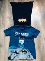 Batman shirt maat 128/134 met afneembare cape, Batman, Ophalen of Verzenden, Zo goed als nieuw, Shirt of Longsleeve
