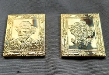 Van Gogh - Franklin Mint Vergulde Kunstwerken 1988 beschikbaar voor biedingen
