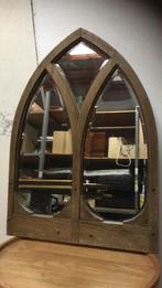 Eiken houten kerkraam met spiegels, Minder dan 50 cm, Gebruikt, Ophalen of Verzenden, Minder dan 100 cm