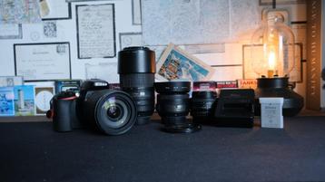 NIKON D5600 + viertal Nikon lenzen beschikbaar voor biedingen