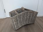 Rieten kranten- en tijdschriftenmand, Ophalen, Mand, Zo goed als nieuw, Riet
