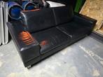 Leren bank - 2 persoons, Ophalen, Gebruikt, 150 tot 200 cm, Tweepersoons