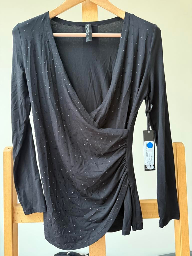 Zwart dames ahirt van Saopaulo maat 36, Kleding | Dames, Tops, Zwart, Nieuw, Ophalen of Verzenden, Lange mouw