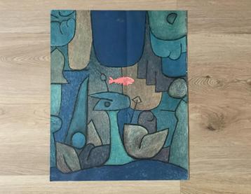 Vintage PAUL KLEE Exhibition Poster Underwater Garden Museum beschikbaar voor biedingen