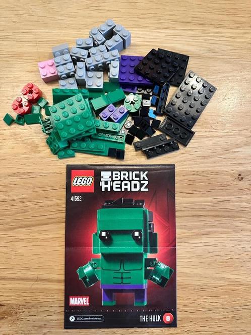 41592 LEGO BrickHeadz Marvel Super Heroes The Hulk, Kinderen en Baby's, Speelgoed | Duplo en Lego, Zo goed als nieuw, Lego, Complete set