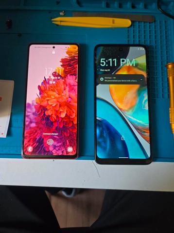 Samsung S20 FE & Motorola G22 - Gebruikt beschikbaar voor biedingen