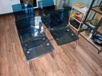 IKEA Tobias blauw - 4x stoelen, Huis en Inrichting, Stoelen, Kunststof, Gebruikt, Blauw, Ophalen of Verzenden