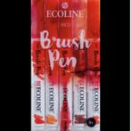 Ecoline Brush pen set red 5st, Hobby en Vrije tijd, Verzenden, Nieuw, Potlood of Stift