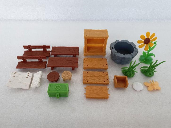 Lot Smurfen attributen en onderdelen (Schleich), Verzamelen, Smurfen, Gebruikt, Huisje of Attribuut, Overige Smurfen, Ophalen of Verzenden