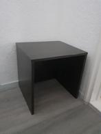 Bijzettafeltje diep donkerbruin gratis 40x45x45 cm, Minder dan 55 cm, Gebruikt, Vierkant, Hout