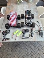 2X Traxxas Stampede 2wd.   4 bijna nieuwe accu's, Ophalen of Verzenden, Gebruikt, Auto offroad
