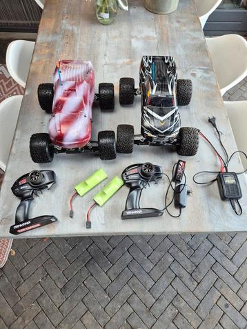 2X Traxxas Stampede 2wd.   4 bijna nieuwe accu's  beschikbaar voor biedingen