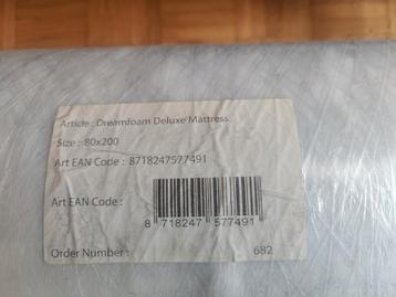 Dreamfoam Deluxe Matras 80x200 - Nieuw! beschikbaar voor biedingen
