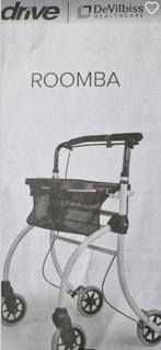 Roomba rollator voor binnen met mandje en dienblad, Ophalen, Opvouwbaar