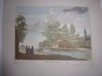 Mastenbroek. Fraaie handgekleurde gravure 18e eeuw Zeldzaam, Antiek en Kunst, Ophalen of Verzenden
