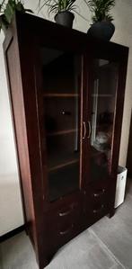 Vitrinekast, Huis en Inrichting, Kasten | Vitrinekasten, Ophalen, Gebruikt, Eikenhout, 50 tot 100 cm