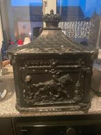 Gietijzeren Brievenbus met Sleutel, Tuin en Terras, Brievenbussen, Ophalen of Verzenden, Gebruikt, IJzer, Wandbrievenbus