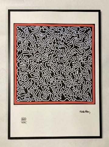 Keith Haring : litho op groot formaat beschikbaar voor biedingen