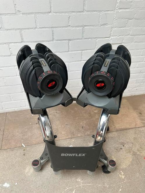 |WEEKTOPPER| Bowflex dumbels 24kg met dumbel rek., Sport en Fitness, Fitnessmaterialen, Zo goed als nieuw, Dumbbell, Ophalen