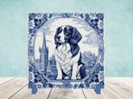 Kooikerhondje Delfts Blauwe tegel incl houder, Ophalen of Verzenden, Nieuw