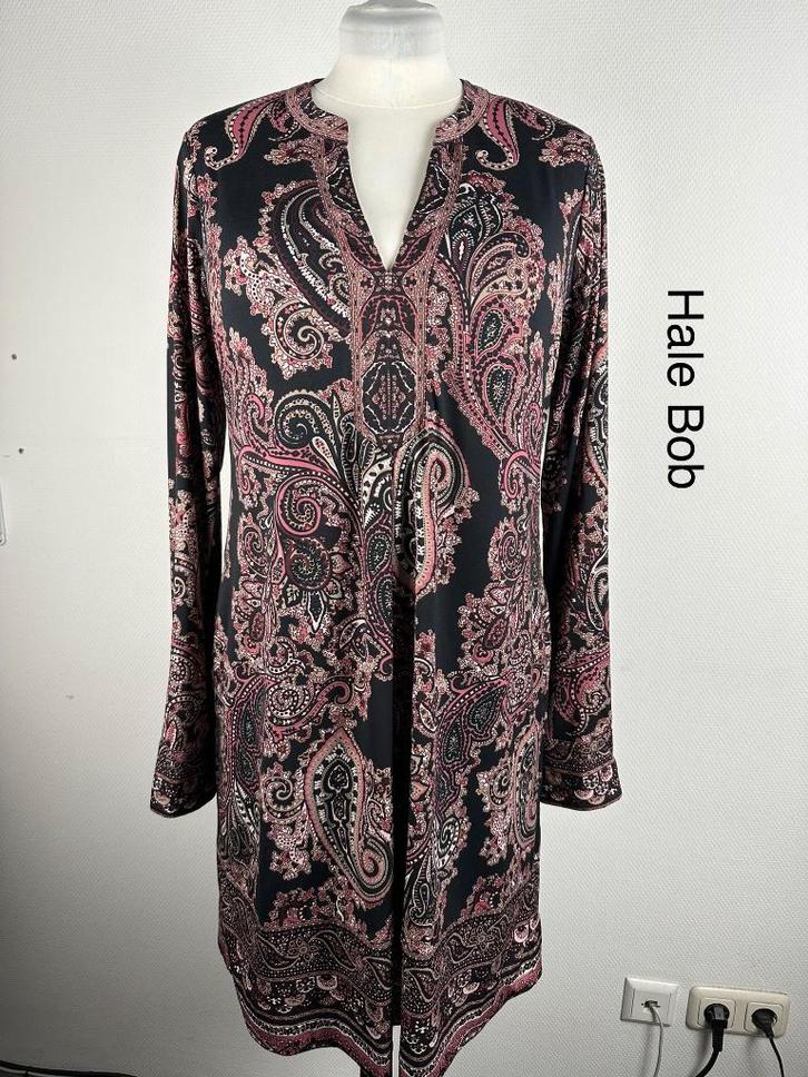 Hale Bob Jurk  (mt: 42) 15,5/8973, Kleding | Dames, Jurken, Zo goed als nieuw, Maat 42/44 (L), Paars, Onder de knie, Ophalen of Verzenden