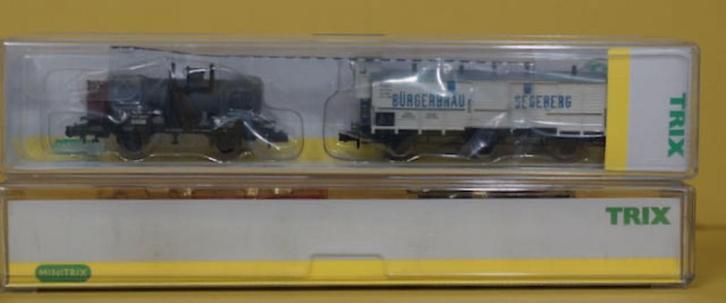 Minitrix N 15062 preußisches Güterwagen-Set, NEM, NEU in OVP, Hobby en Vrije tijd, Modeltreinen | N-Spoor, Nieuw, Wagon, Gelijkstroom