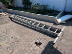 Schuifladder 2x10 sporten (+/- 6m), Doe-het-zelf en Verbouw, Ladders en Trappen, Ophalen, Gebruikt, Ladder, Opvouwbaar of Inschuifbaar