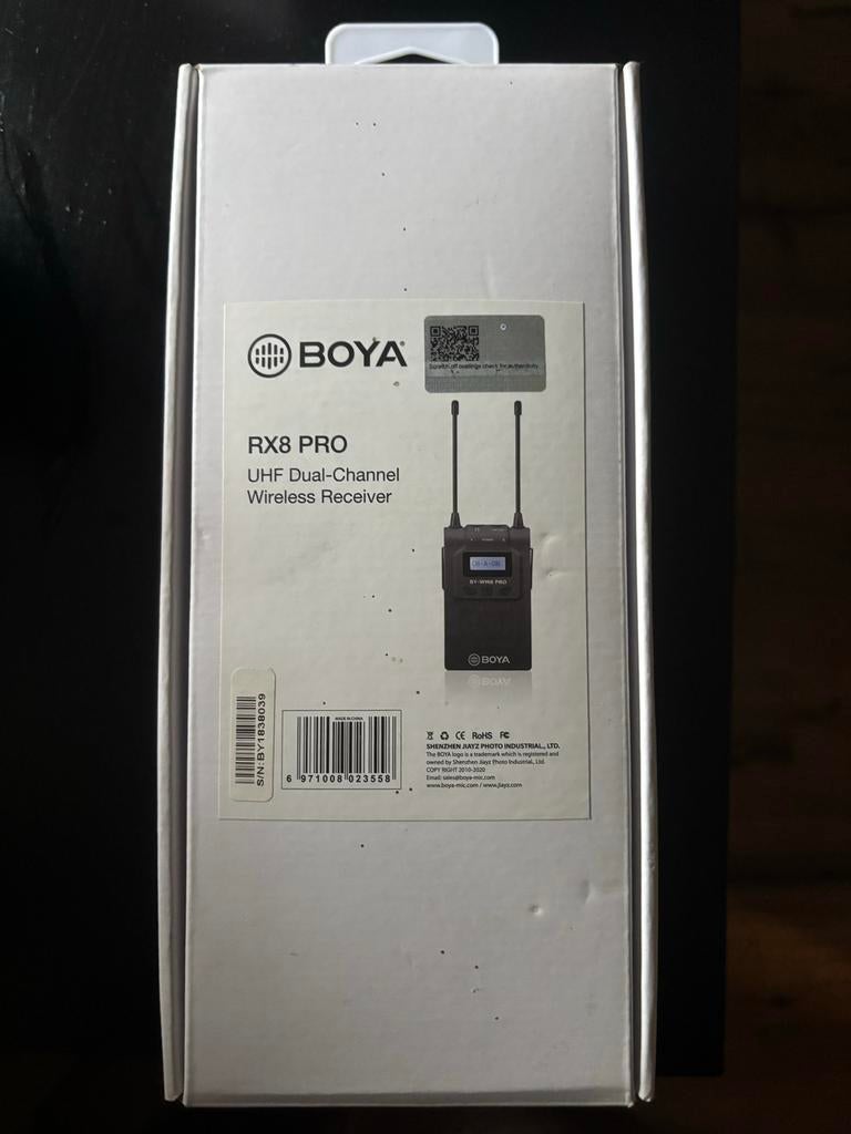 BOYA RX8 Pro Draadloze Microfoon Ontvanger - Nieuwstaat, Ophalen of Verzenden, Zo goed als nieuw, Audio