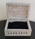 Marmer/Speksteen Sieradendoosje - Ideaal voor Amberblokjes, Ophalen of Verzenden, Nieuw