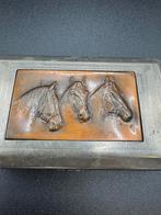 Vintage snuifdoos, doos, met gravure, Antiek en Kunst, Ophalen of Verzenden