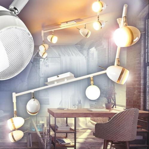 Moderne Designer Led Spots Armatuur Incl. 6 Spotlights NIEUW, Huis en Inrichting, Lampen | Plafondlampen, Nieuw, Kunststof, Metaal