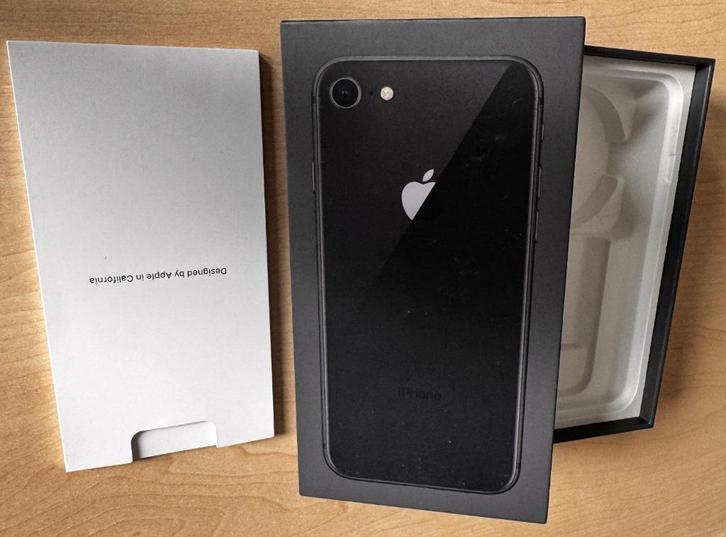 Originele doos box Apple iPhone 8 zwart Space grey, Telecommunicatie, Overige Telecommunicatie, Zo goed als nieuw, Ophalen of Verzenden