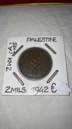 PALESTINE 2 MILS 1942 KM 2, Postzegels en Munten, Munten | Azië, Ophalen of Verzenden