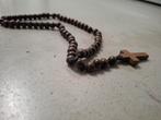 Heren ketting kruis, Ophalen of Verzenden, Nieuw, Zwart, Overige materialen