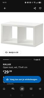 Moet weg! Ikea kallax kast met lades en deur inzet, Ophalen, Zo goed als nieuw, Minder dan 150 cm, Minder dan 100 cm