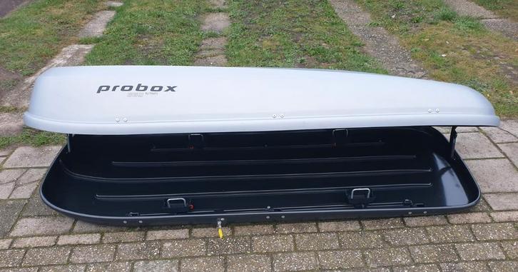 ZGAN ALLERGROOTSTE Hapro Probox 660 XXXL dakkoffer skibox, Auto diversen, Dakkoffers, Zo goed als nieuw, Ophalen of Verzenden