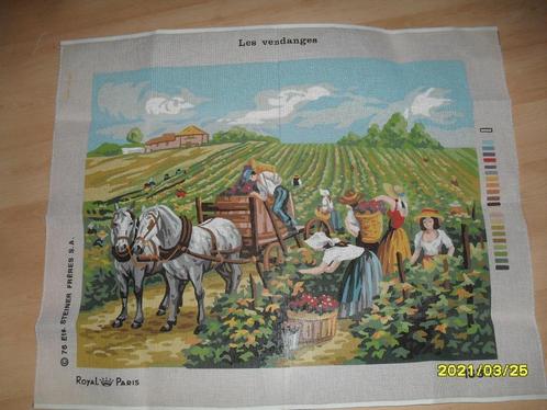NIEUW stramien Les Vendanges/de oogst, Royal Paris. En DMC, Hobby en Vrije tijd, Borduren en Borduurmachines, Nieuw, Onderdeel of Toebehoren
